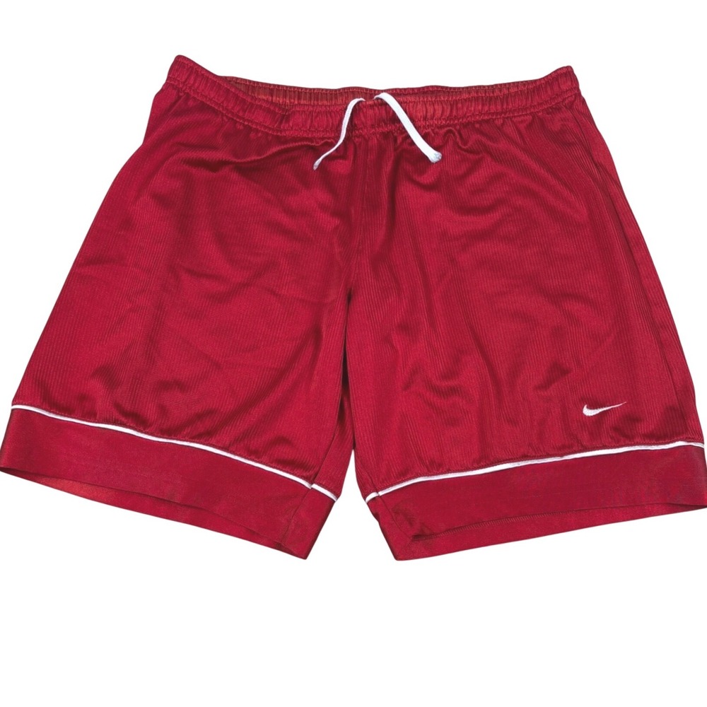 Nike Basketball Shorts Youth Large Red Athletic Mesh Sporty Gym Activewear